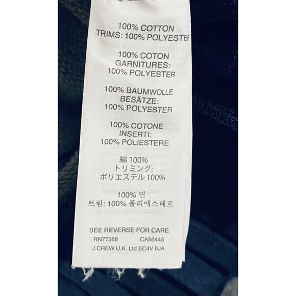 J Crew Sweater Womens Medium Gray Sweatshirt Accordion Pleat Hem Cropped Boho - Picture 7 of 10